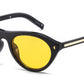 8155 - Geometric Cat Eye Plastic Sunglasses