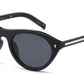 8155 - Geometric Cat Eye Plastic Sunglasses