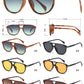 8157 - Modern Aviator Plastic Sunglasses