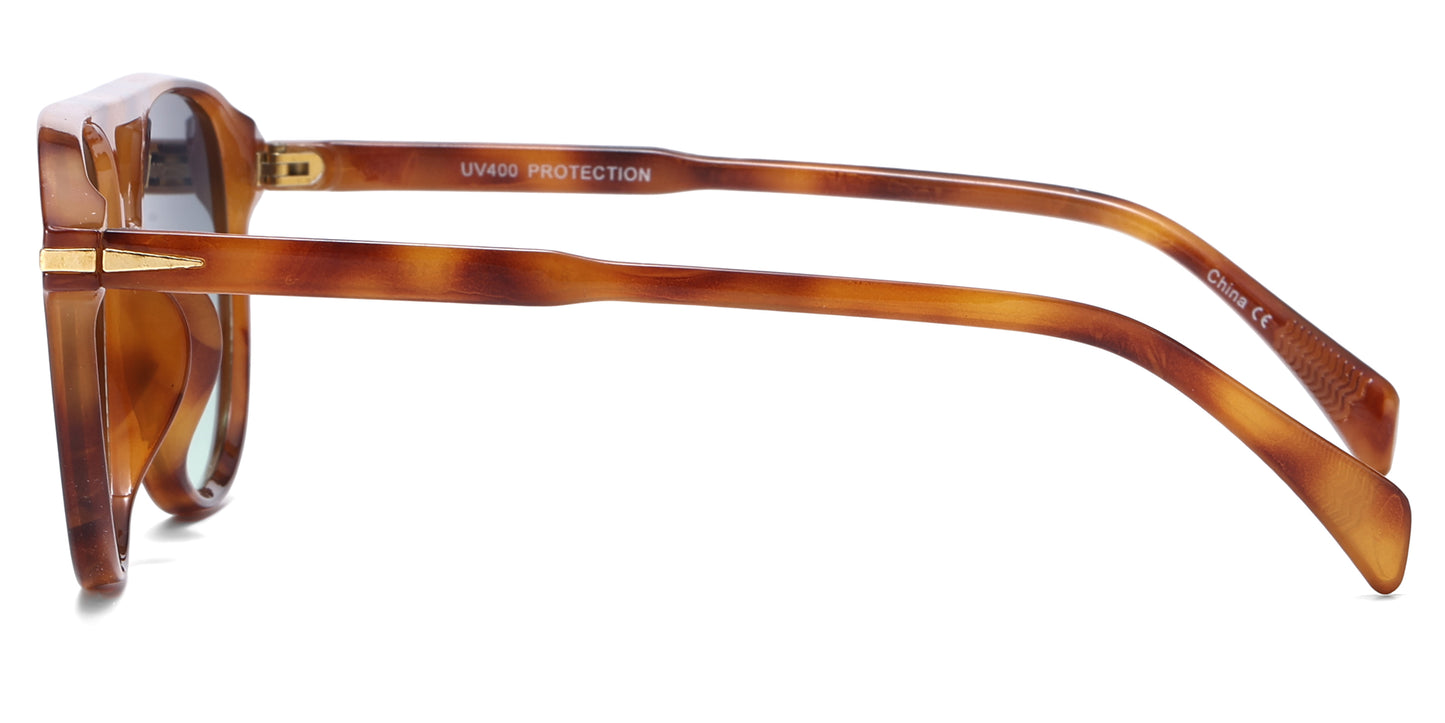 8157 - Modern Aviator Plastic Sunglasses