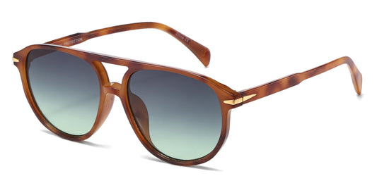 8157 - Modern Aviator Plastic Sunglasses