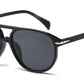 8157 - Modern Aviator Plastic Sunglasses