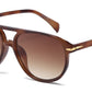 8157 - Modern Aviator Plastic Sunglasses