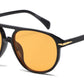 8157 - Modern Aviator Plastic Sunglasses