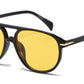 8157 - Modern Aviator Plastic Sunglasses