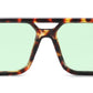 8186 - Squared Fashion Aviator Plastic Sunglasses