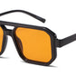 8186 - Squared Fashion Aviator Plastic Sunglasses