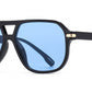 8187 - Classic Square Aviator Plastic Sunglasses