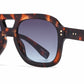 8188 - Bold Square Aviator Plastic Sunglasses