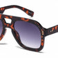 8188 - Bold Square Aviator Plastic Sunglasses