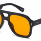 8188 - Bold Square Aviator Plastic Sunglasses