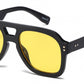 8188 - Bold Square Aviator Plastic Sunglasses