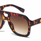 8188 - Bold Square Aviator Plastic Sunglasses