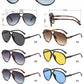 8189 - Oversized Tear Drop Aviator Plastic Sunglasses