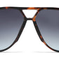 8189 - Oversized Tear Drop Aviator Plastic Sunglasses
