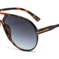 8189 - Oversized Tear Drop Aviator Plastic Sunglasses