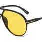 8189 - Oversized Tear Drop Aviator Plastic Sunglasses