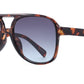 8190 - Plastic Flat Top Aviator Sunglasses