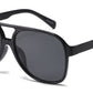 8190 - Plastic Flat Top Aviator Sunglasses