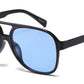 8190 - Plastic Flat Top Aviator Sunglasses