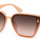 8787 - Plastic Sunglasses with Flat Lens