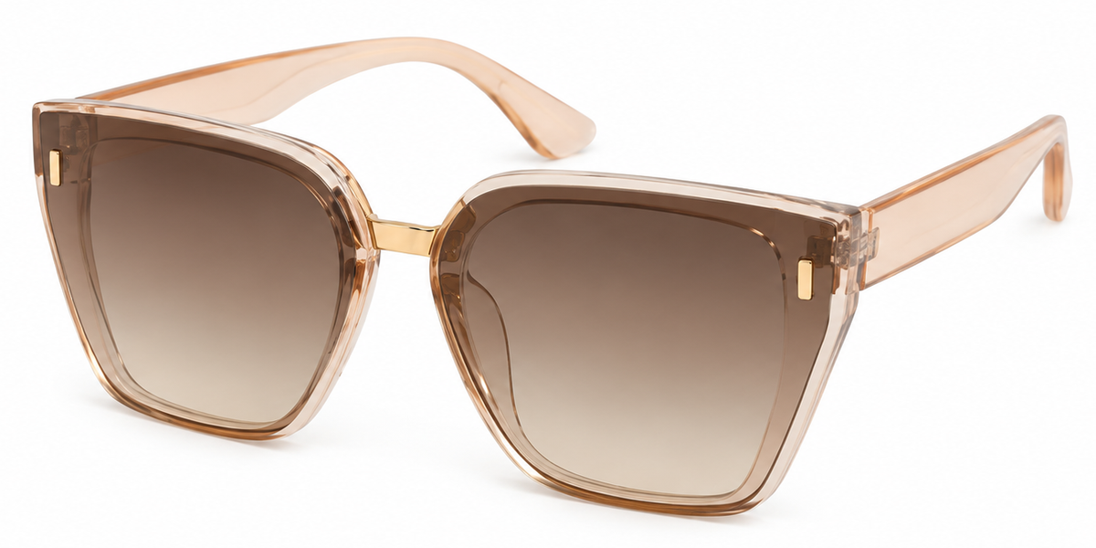8787 - Plastic Sunglasses with Flat Lens