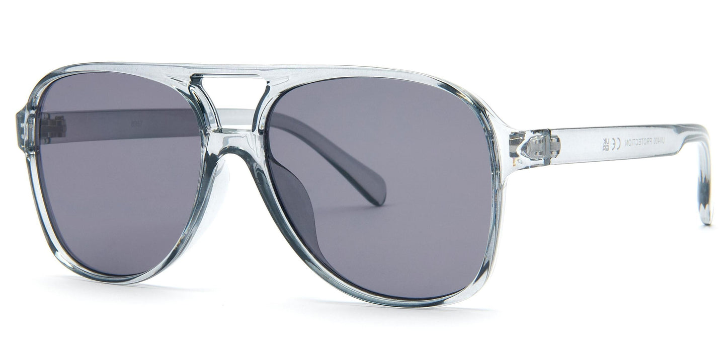 8957 - Plastic Flat Top Sunglasses