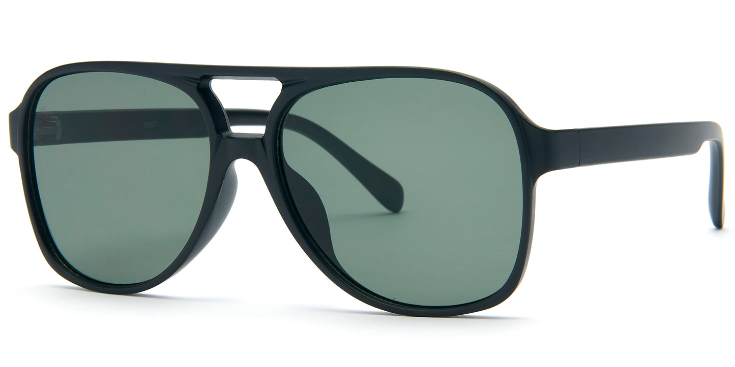 8957 - Plastic Flat Top Sunglasses