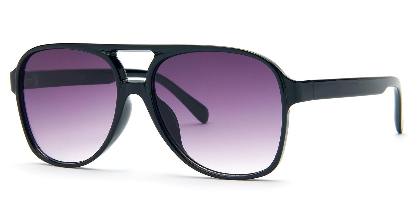 8957 - Plastic Flat Top Sunglasses