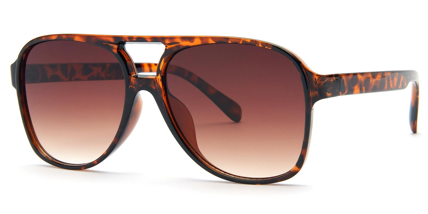 8957 - Plastic Flat Top Sunglasses