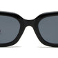 9013 - Rectangular Plastic Sunglasses