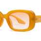 9013 - Rectangular Plastic Sunglasses