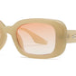 9013 - Rectangular Plastic Sunglasses