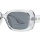 9013 - Rectangular Plastic Sunglasses