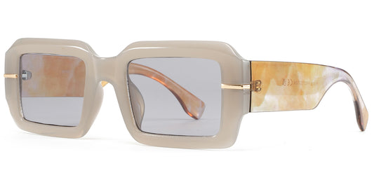 9023 - Square Fashion Plastic Sunglasses