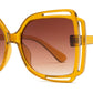 9024 - Square Butterfly Women Plastic Sunglasses