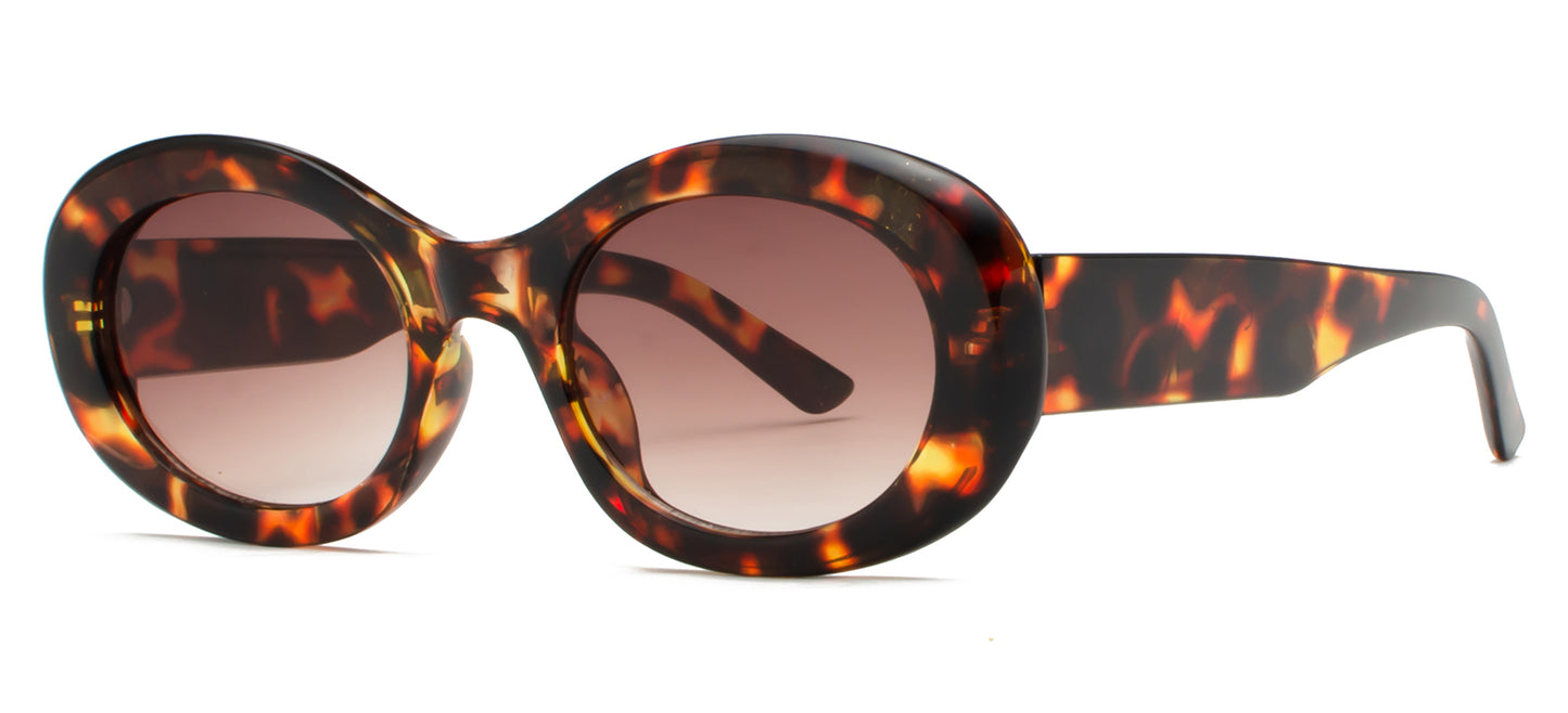 9035 - Round Fashion Plastic Sunglasses