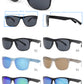 9040 RV - Fashion Plastic Sunglasses with Color Mirror Lens