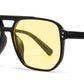 9041 - Square Aviator Plastic Sunglasses