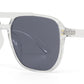 9041 - Square Aviator Plastic Sunglasses