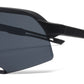 9042 RV - Plastic Sports Sunglasses with Color Mirror Lens