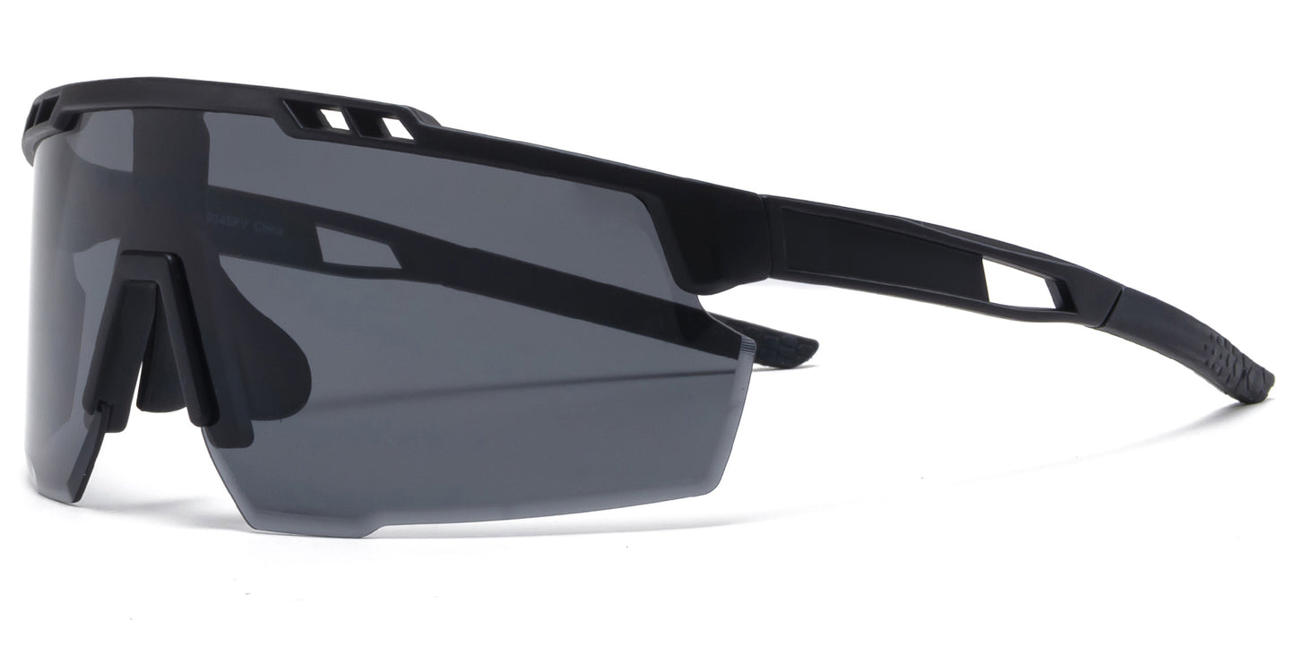 9045 RV - One Piece Lens Sports Sunglasses