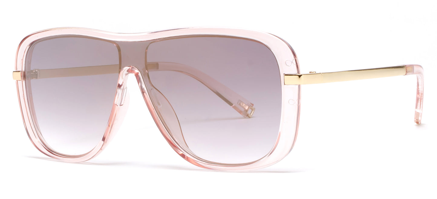 9049 - One Piece Shield Plastic Sunglasses
