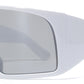 9055 - Oversize Full Wrap Around One Piece Lens Plastic Sunglasses
