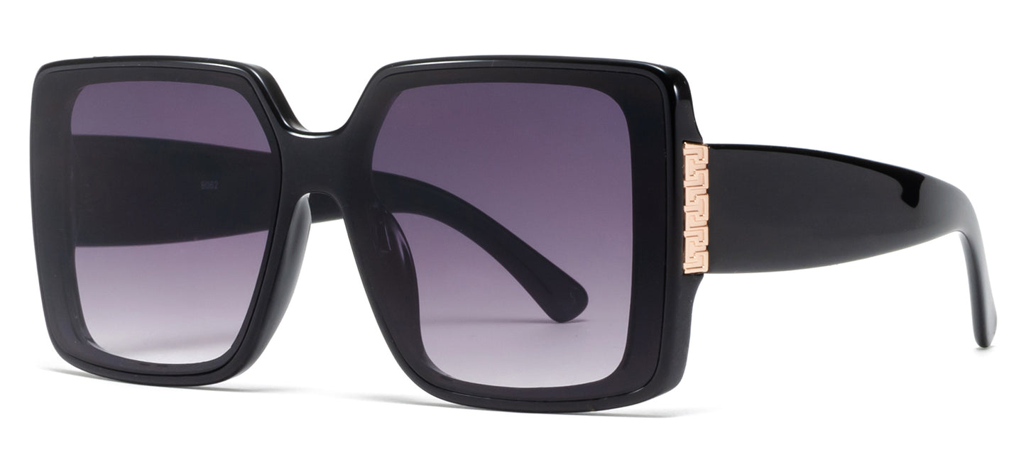 9062 - Square Fashion Plastic Women Sunglasses