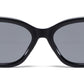 9067 - Cat Eye Plastic Sunglasses with Flat Lens