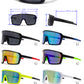 9077 RVC - One Piece Lens Plastic Shield Sunglasses with Color Mirrored Lens