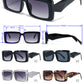 9078 - Rectangular Women Plastic Sunglasses