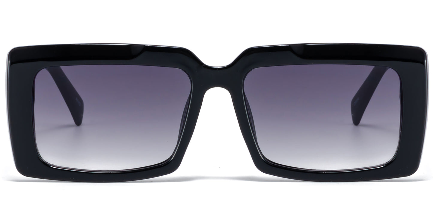 9078 - Rectangular Women Plastic Sunglasses