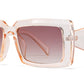 9078 - Rectangular Women Plastic Sunglasses